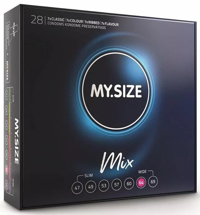 Prezervatīvi MY SIZE MIX 64 mm