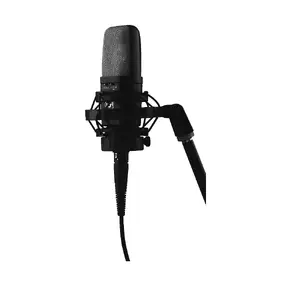 Studijas mikrofons Warm Audio WA-14, lielas diafragmas kondensatora, 20–20000 Hz, XLR, 50 Ω, melns