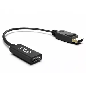 Video cable adapter INCA IDTH-07 — DisplayPort to HDMI Type A, 0.2 m, Black