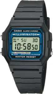 Часы Casio унисекс F-105W-1AWYEF — цифровой дисплей, водостойкие