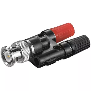 BNC male to 2 x 4 mm banana female adapter GOOBAY AD/BN-M-2BAN-F