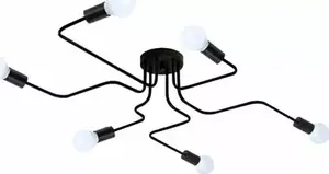 Ceiling lamp ECpower ZD74F — pendant chandelier with 6 light points, black