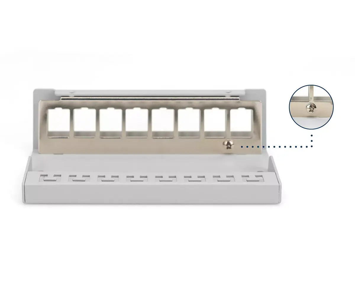 DIGITUS shielded 8-port desktop modular blank patch panel Photo 5