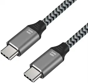 USB-C male to USB-C male cable ART KABUSBC OEM-C1-2, 100W (20V/5A), aluminum housing