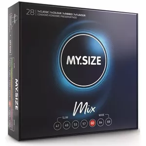 Condoms MY SIZE MIX D-233578 60 mm width, 28 pcs