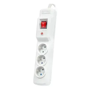 Armatūra ARMAC MULTI M3 PROTECTING POWER STRIP — 3 kontaktligzdas, kabelis 1,5 m, pelēks