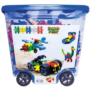 Stacking blocks Clics CB803 – plastic construction set, 628 pieces, age 4+