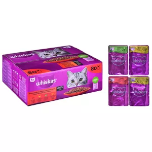 WHISKAS смесь саше в соусе для кошек 80х85г