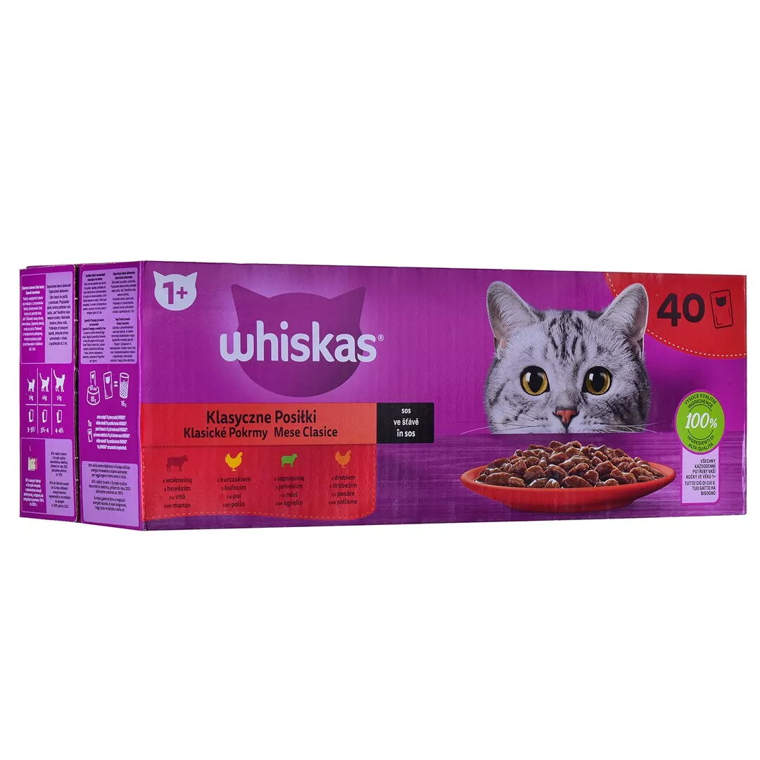 Mitrs kaķu barības Whiskas Classic Meals