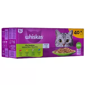 Wet cat food Whiskas Mix Favourites in jelly, 40 x 85 g cans, tuna flavor, adult cats
