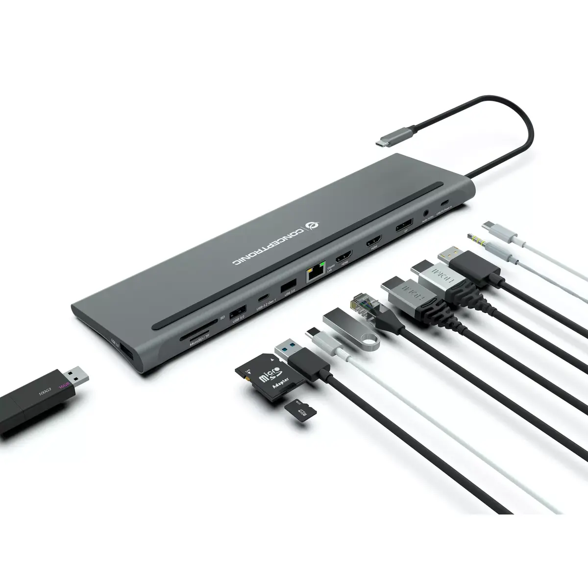 Pārnēsājamo datoru doks Conceptronic DONN17G Photo 5