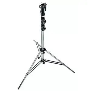 Statīva kāja Manfrotto 126CSU — viena kāja, slodze 40 kg, maksimālais augstums 3,33 m, svars 8,3 kg, sudrabaina