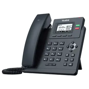 IP tālrunis Yealink T31P — pelēks, LCD 2.3", PoE, Fast Ethernet, 1000 kontakti