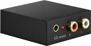 WENTRONIC Goobay 58493 digital-to-analog audio converter, up to 192 kHz, Black