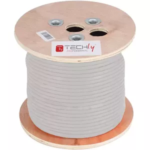 Networking cable Techly ITP-C5F-305-RIS Grey Cat5e 305 m F/UTP