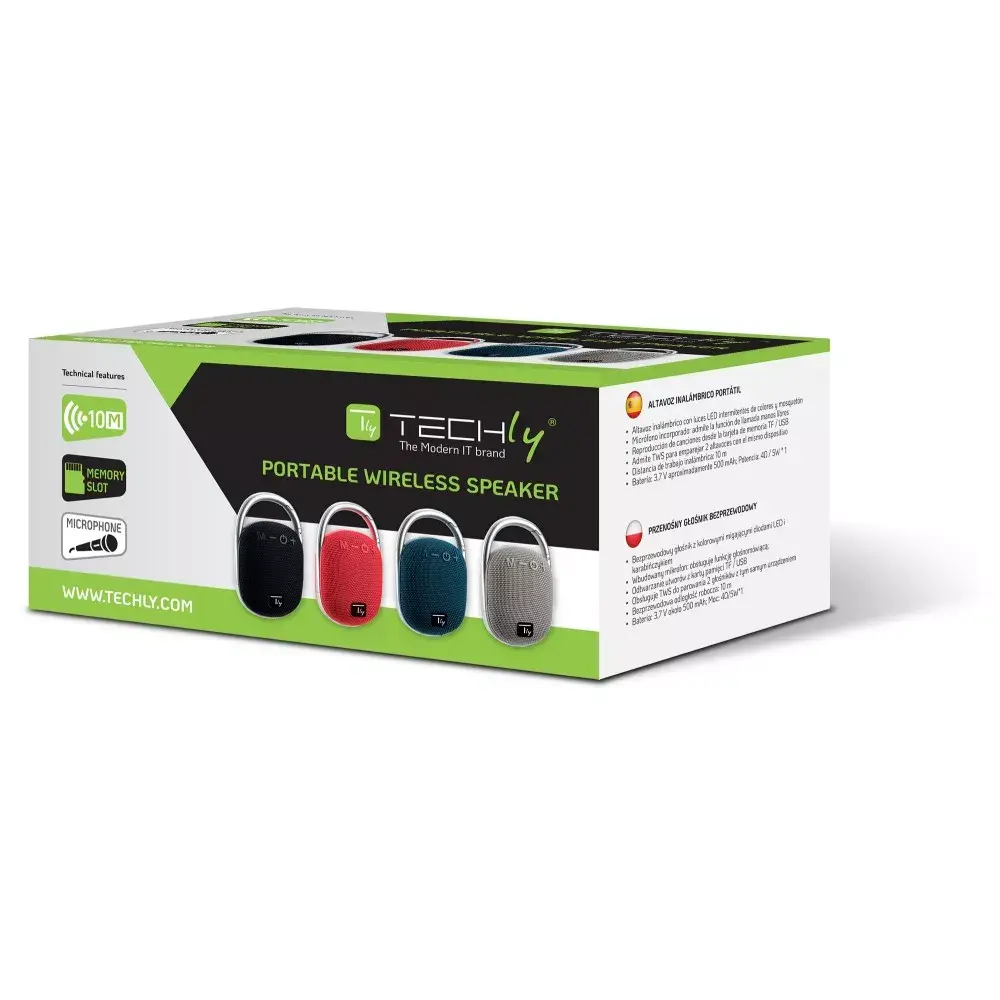 Моно портативная колонка Techly ICASBL321GR 365696 Photo 2