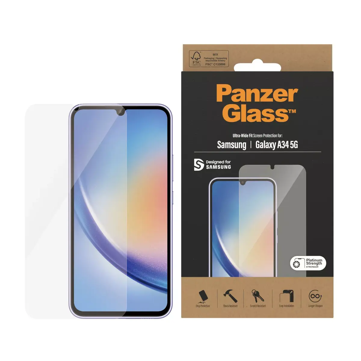 Screen Protector PanzerGlass Samsung Galaxy A34 5G Photo 2