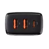 Baseus CCXJ-E01 Ātrais lādētājs 30 W 2xUSB + USB-C QC3.0 PD3.0, melns Photo 2