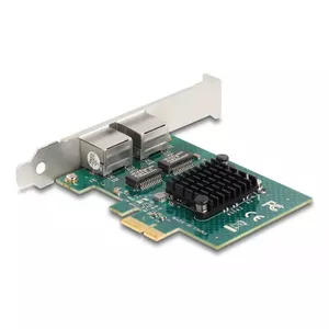 DeLOCK PCI Express x1 Карта на 2 x RJ45 Gigabit LAN BCM Серый