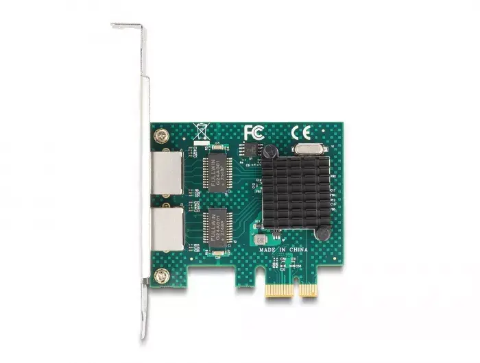 DeLOCK PCI Express x1 Card 2 x RJ45 Gigabit LAN BCM Photo 3