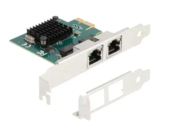 DeLOCK PCI Express x1 Card 2 x RJ45 Gigabit LAN BCM Photo 4