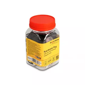 DeLOCK RJ45 Модульный разъем Cat.8.1 25 шт с защитой от изгиба