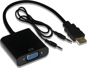 INCA HDMI to VGA Adapter IHTVJ-7TS with USB Audio, 1080p support