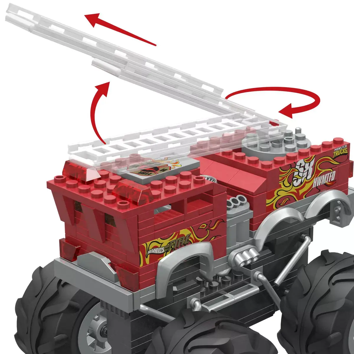 Būvniecības komplekts MEGA Hot Wheels HW 5-Alarm ugunsdzēsēju auto Photo 2