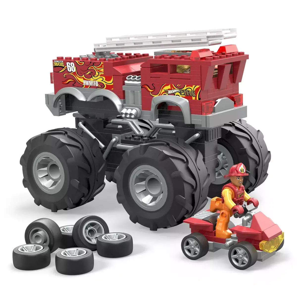 Būvniecības komplekts MEGA Hot Wheels HW 5-Alarm ugunsdzēsēju auto Photo 4