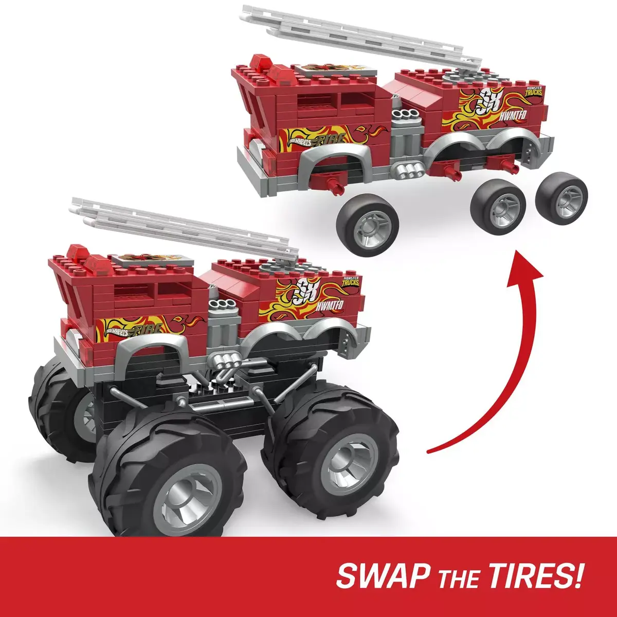 Būvniecības komplekts MEGA Hot Wheels HW 5-Alarm ugunsdzēsēju auto Photo 7