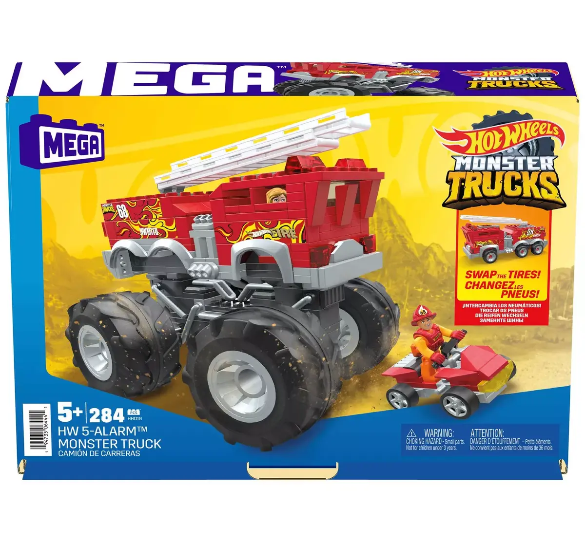 Būvniecības komplekts MEGA Hot Wheels HW 5-Alarm ugunsdzēsēju auto Photo 8