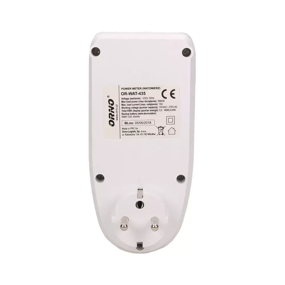 Ваттметр ORNO OR-WAT-435 с ЖК-дисплеем Photo 4
