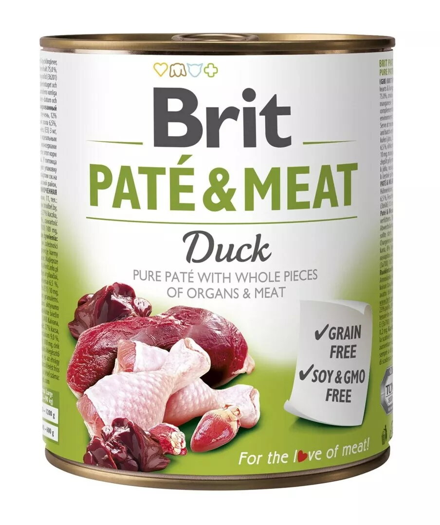 Mitrs barības produkts suņiem Brit Paté