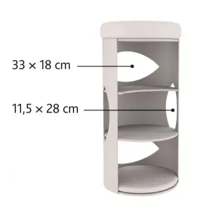 Cat scratching tower Trixie TX-43376, grey Ø38cm 85cm Photo 6
