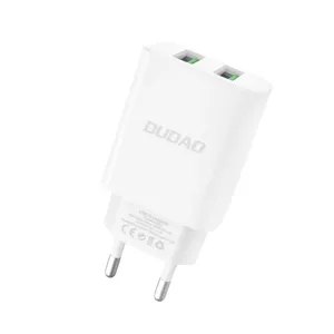 DUDAO EU charger 2 x USB 2.4A 5V DC white Universal AC Indoor