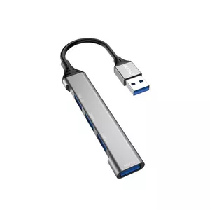 DUDAO 4-IN-1 многофункциональный USB хаб Зарядка Проводной USB 3.2 Gen 1 Type-A Серый