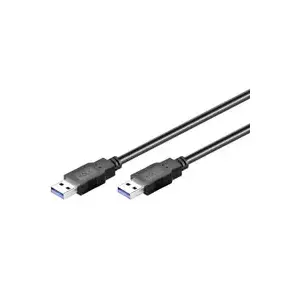 USB A to A cable GOOBAY 0.5 m, USB 3.2 Gen 1 (5 Gbit/s), male–male, black