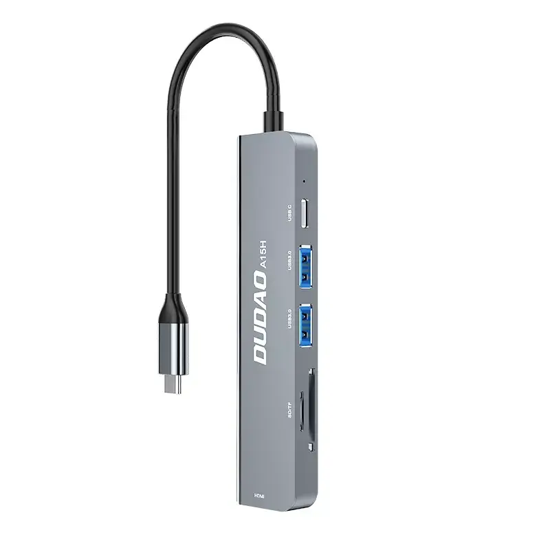 DUDAO Alu 6-в-1 USB Hub Photo 3