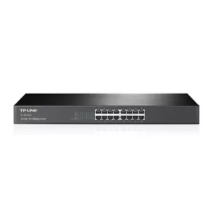 Rackmount 1U TP-Link 16-Port 10/100Mbps Unmanaged Network Switch, 16x RJ-45 Fast Ethernet