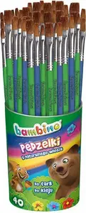 Brush set in cup, st. majewski — 40 pieces
