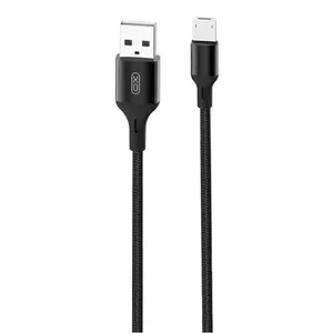 USB to Micro USB Cable XO NB143 1 m — black, data and charging cable