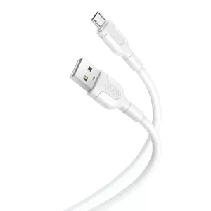 Кабель USB — Micro USB XO NB212 2.1A 1 м, белый