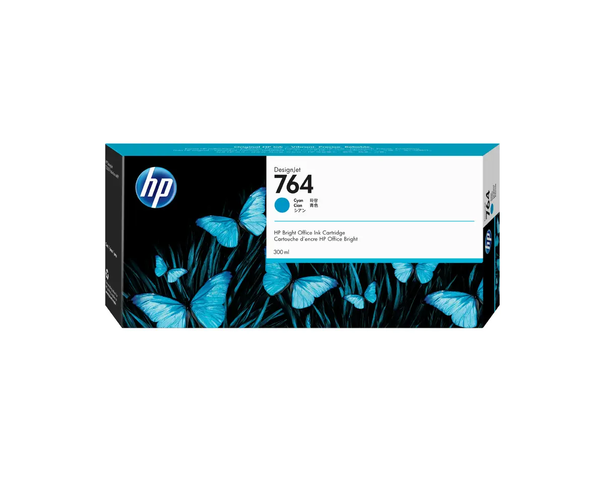 HP 764 300 ml ciāna tintes