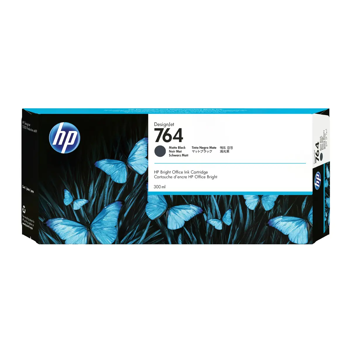 HP 764 300 ml matēti melna