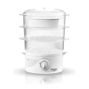 Steam Cooker Adler AD 633 3 Baskets Freestanding 800 W White