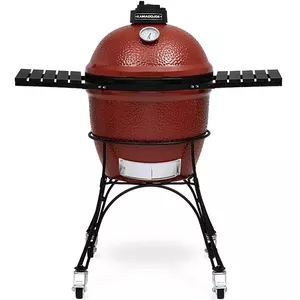 Grils Kamado Joe Classic 18" Kettle sarkans — apaļa virsma, augstums 710 mm, 85 kg