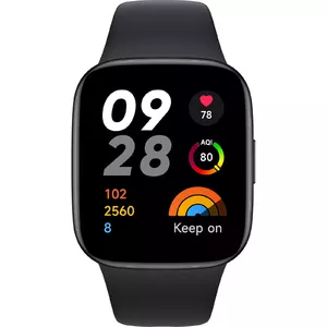 Xiaomi Redmi Watch 3 4,45 cm (1.75") AMOLED 42 mm Digitāls 390 x 450 pikseļi Skārienjūtīgais ekrāns Melns GPS