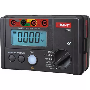 Ground Resistance Tester Unit UT522 — Earth/Soil Resistance Measurement Portable Meter