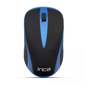 Мышь INCA IWM-221RSMV — офисная RF Wireless оптическая, 1600 DPI, 2 кнопки, синяя/чёрная