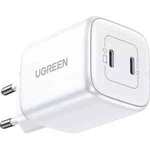 UGREEN Nexode 45W Dual USB-C PD lādētājs (25W+20W), balts (15327)